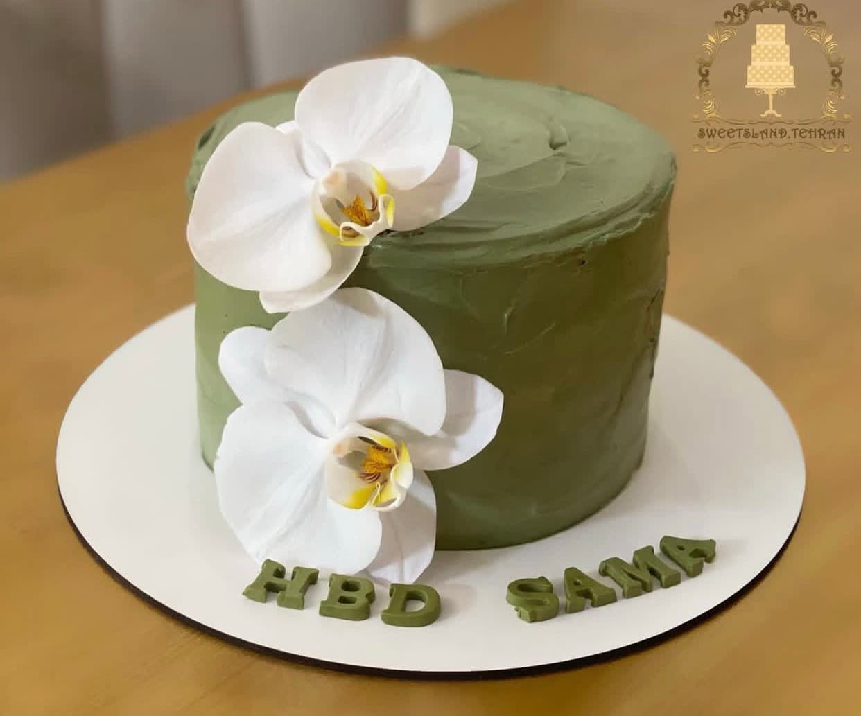 کیک زنانه طرح ارکیده